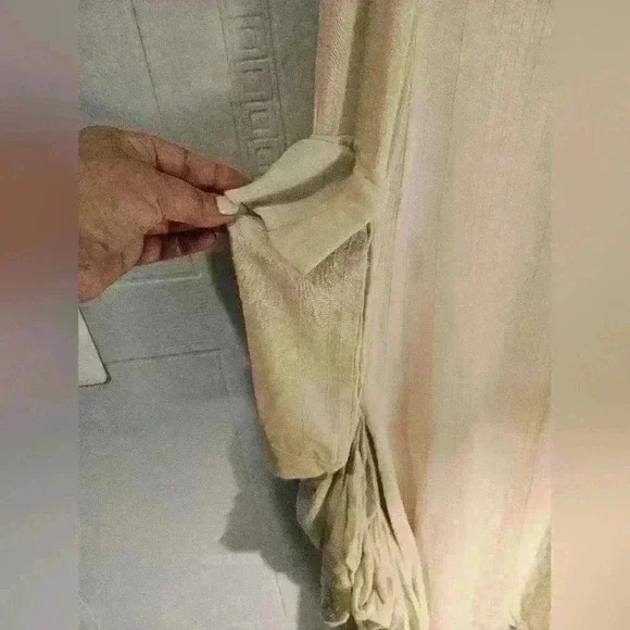 H4 Cream V-neck Sleeveless Midi A-line Dress Size EU 36 US L EUC - Picture 3 of 16